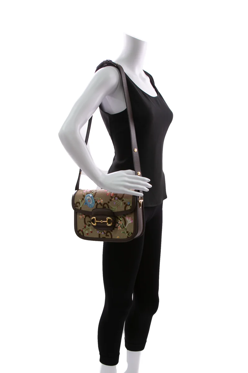 Floral 1955 Horsebit Shoulder Bag - Image 4